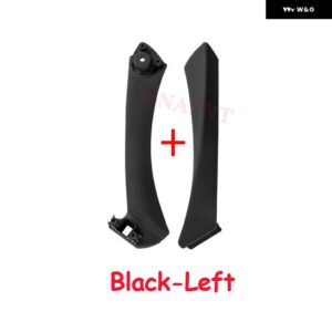 BMW 3シリーズ E90 E91 車用インナー ドアハンドル パネル セダン プル ブラック 左右 トリム カバー - Black-Left-Set