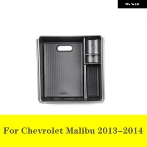 アームレスト 収納 ボックス シボレー マリブ 2013-2018 センター コンソール ビン グローブトレイ ホルダー ケース 車用 オーガナイザー - 2013-2014