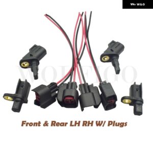 ABSホイールスピードセンサー フロント リア L R ピグテールコネクタ マツダ 3 5 リンカーン ジャガー ボルボ BP4K43711A BP4K43701A BP4K-43-701A - Front Rear Plugs 8pc