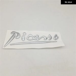 C3 C4 XSARA PICASSO エンブレム リア トランク テールゲート レター デカール サイドフェンダー ロゴ ネームプレート - Silver
