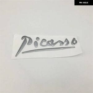 C3 C4 XSARA PICASSO エンブレム リア トランク テールゲート レター デカール サイドフェンダー ロゴ ネームプレート - Grey