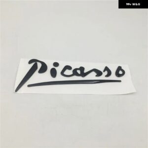 C3 C4 XSARA PICASSO エンブレム リア トランク テールゲート レター デカール サイドフェンダー ロゴ ネームプレート - black