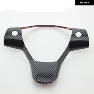 テスラ モデル3 2016-2022 モデルY 2019-2022 車 ステアリングホイール ボタン パネル ステッカー トリム カバー アクセサリー - Carbon fibre