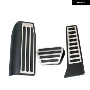 ステンレス AT ガスブレーキ 燃料 フットレスト ペダルカバー ランドローバー レンジローバー HSE ヴォーグ L323 L322 2005-2012 アクセサリー - gray