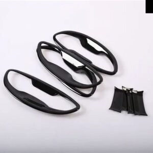 トヨタ カローラ アルティス 2014 - 18 光沢ブラッククローム カー ドアハンドル カバー ボウル トリム スタイリング アクセサリー - black bowl