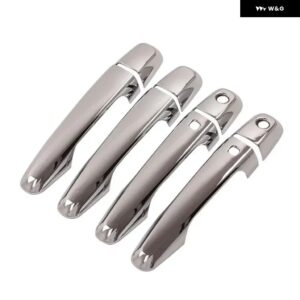 クロームカー ドアハンドル カバー 三菱 L200 トライトン ピックアップ 2015 - 20 スタイリング アクセサリー - 2 keyholes 2 buttons