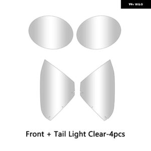 TPU ヘッドライト フィルム ミニ エレクトリック クーパー E SE J01 EV 2024 2025 スモーククリアテール リアランプ ステッカー 傷防止 - whole set clear