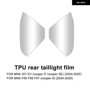 TPU ヘッドライト フィルム ミニ エレクトリック クーパー E SE J01 EV 2024 2025 スモーククリアテール リアランプ ステッカー 傷防止 - tail light clear