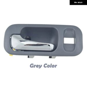 クロームグレー/ブラック 内側 ドアハンドル 内装 フロント 左 右 ホンダ CRV 97-01 オデッセイ 1995-1998 72124S10A11ZA 72164S10A11ZA - Grey rear left