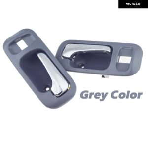 クロームグレー/ブラック 内側 ドアハンドル 内装 フロント 左 右 ホンダ CRV 97-01 オデッセイ 1995-1998 72124S10A11ZA 72164S10A11ZA - Grey Rear Pair