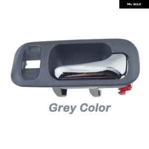 クロームグレー/ブラック 内側 ドアハンドル 内装 フロント 左 右 ホンダ CRV 97-01 オデッセイ 1995-1998 72124S10A11ZA 72164S10A11ZA - Grey rear right