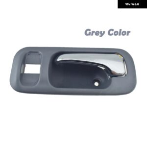 クロームグレー/ブラック 内側 ドアハンドル 内装 フロント 左 右 ホンダ CRV 97-01 オデッセイ 1995-1998 72124S10A11ZA 72164S10A11ZA - Grey front left