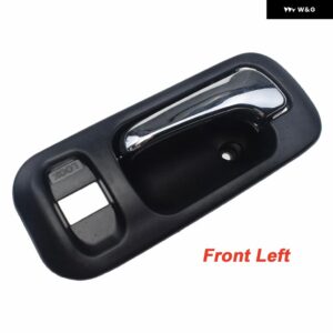 クロームグレー/ブラック 内側 ドアハンドル 内装 フロント 左 右 ホンダ CRV 97-01 オデッセイ 1995-1998 72124S10A11ZA 72164S10A11ZA - Front Left Black