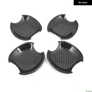 クロームカーボン ドアハンドル カバー ボウル トリム トヨタ カローラ アクシオ アルティス 2008-2013 スタイリング アクセサリー - carbon bowl
