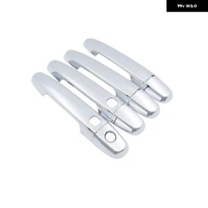 カーボン シルバー カー ドアハンドル カバー ボウル トリム トヨタ プリウス 20 2004 - 09 XW20 スタイリング アクセサリー - silver 2 buttons