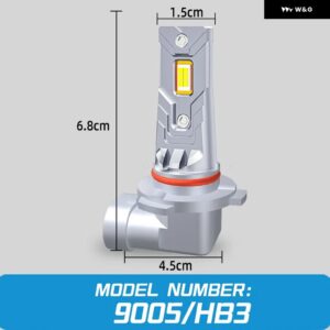 H7 H4 H1 LED 車用 ヘッドライト ミニ 電球 CANBUS チップ プラグアンドプレイ H4 ハイロービーム オートランプ フォグランプ 高出力 6000K - Transparent L