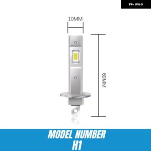 H7 H4 H1 LED 車用 ヘッドライト ミニ 電球 CANBUS チップ プラグアンドプレイ H4 ハイロービーム オートランプ フォグランプ 高出力 6000K - H1