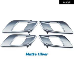 クローム/マットシルバー インサイド ドアハンドル トリム カバー マツダ BT50 2012-19 フォード レンジャー トラック フォード エベレスト 2015-2019 - Matte Silver 4pcs