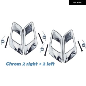 クローム/マットシルバー インサイド ドアハンドル トリム カバー マツダ BT50 2012-19 フォード レンジャー トラック フォード エベレスト 2015-2019 - Chrome LH RH 4PCS