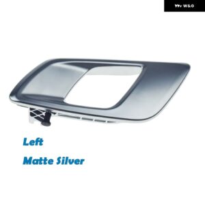 クローム/マットシルバー インサイド ドアハンドル トリム カバー マツダ BT50 2012-19 フォード レンジャー トラック フォード エベレスト 2015-2019 - Matte Silver Left