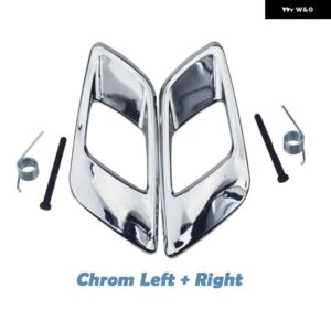 クローム/マットシルバー インサイド ドアハンドル トリム カバー マツダ BT50 2012-19 フォード レンジャー トラック フォード エベレスト 2015-2019 - Chrome 1 Pair