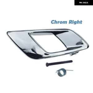 クローム/マットシルバー インサイド ドアハンドル トリム カバー マツダ BT50 2012-19 フォード レンジャー トラック フォード エベレスト 2015-2019 - Chrome Right