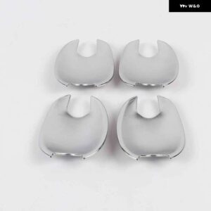 カーボンクロームカー ドアハンドル カバー トリム マツダ ビアンテ2008-2016 スタイリング アクセサリー - silver bowl