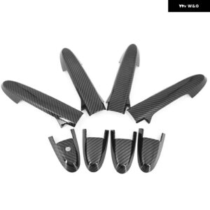 カーボンクロームカーサイド ドアハンドル カバー ステッカー ホンダ シティ2015 - 20 スタイリング アクセサリー - carbon 0 buttons