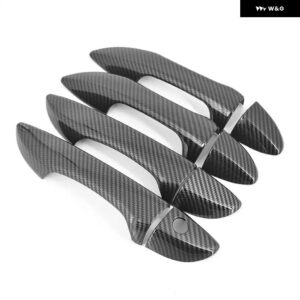 トヨタ カローラ 2014 - 18 カーボン クローム カー ドアハンドル カバー トリム ステッカー スタイリング アクセサリー - Door Handle