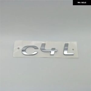 C4 C4L エンブレム 車リア トランク リッドロゴ ネームプレート デカール - C4L