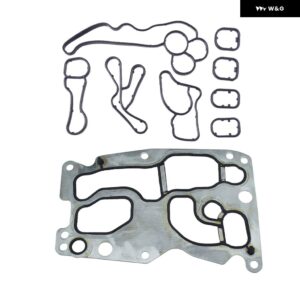 オイル フィルター ハウジング オイルクーラー ガスケットシールセット BMW F15 F16 F20 F10 F21 E84 F31 F02 F13 N47N N57N 11428580682 11428516396 - Full Set