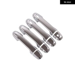 スバル インプレッサ 2017 - 21 カーボン カー ドアハンドル カバー デコレーション ステッカー オーバーレイ スタイリング アクセサリー - Silver