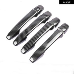 カーボン カー ドアハンドル カバー パッド トヨタ アベンシス T270 2010 - 18 スタイリング アクセサリー - no keyless entry