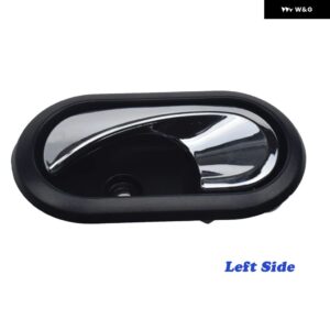 クローム車内装 ドアハンドル 内側インナードアノブ8200733848 8200733847 2012-2016 ダスター ルノー ローガン ロジィ サンデロ - Left