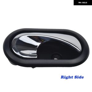 クローム車内装 ドアハンドル 内側インナードアノブ8200733848 8200733847 2012-2016 ダスター ルノー ローガン ロジィ サンデロ - right