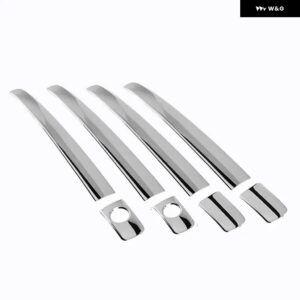 トヨタ アベンシス T250 2003-2008 ステンレス ドアハンドル カバー トリム ステッカー オーバーレイ - 2 keyholes