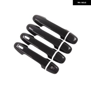 スバル XV クロストレック 2018 - 23 カーボン カー ドアハンドル カバー ステッカー オーバーレイ スタイリング アクセサリー - Carbon Fiber