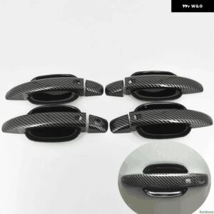 アウディ A3 2008-2012 カーボン クローム カー ドアハンドル カバー ステッカー スタイリング 自動車アクセサリー - carbon handle-bowl