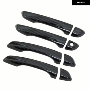 シトロエン DS5 DS 5 2011-2017 カーボン クローム カー ドアハンドル カバー トリム ステッカー スタイリング アクセサリー - Carbon Fiber