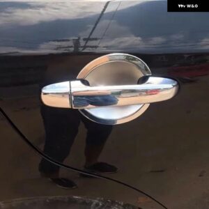 トヨタ カムリ XV50 2012-2017 カーボン クローム カー ドアハンドル カバー トリム ステッカー スタイリング アクセサリー - silver handle-bowl