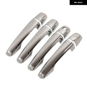 クロームカー ドアハンドル カバー 三菱 L200 トライトン ピックアップ 2015 - 20 スタイリング アクセサリー - 1 keyhole