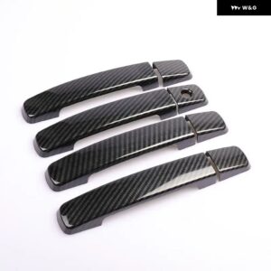 SENTRA B16 2007-2011 200 SE カーボン クローム カー ドアハンドル カバー ステッカー スタイリング アクセサリー - carbon 0 Button