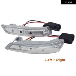 LH RH カーサイドミラー LED ウィンカーライト ダッジ グランドキャラバン/ クライスラー タウンカントリー/ フォルクスワーゲン 08-16 68052078AA - Pair 2PCS