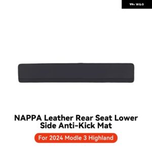 テスラ リアアンダー マット モデルY ジュニパー 2021-2025 モデル3 ハイランド 2024 カーアクセサリーに適用 - M3 Highland Leather