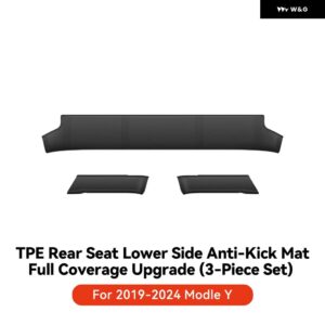 テスラ リアアンダー マット モデルY ジュニパー 2021-2025 モデル3 ハイランド 2024 カーアクセサリーに適用 - Model Y 3pcs
