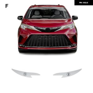 ステッカー トヨタ SIENNA 2022-2023 TPUフィルム バックミラー ヘッドライト 防止 クリアカーアクセサリー - front