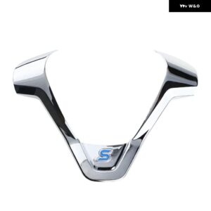 ABS ステアリングホイール トリム スパンコール ステッカー フォード フィエスタMK7エコスポーツフィーゴB-MAX KA+カー スタイリング 自動車アクセサリー - mirror blue