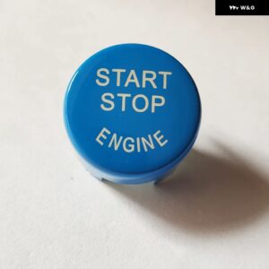BMW M3 M4 M5 M6 X5M X6M F20 F30 F32 F80 F82 F87 車 ステアリングホイール スタートストップ M1 M2 ボタン 交換カバー - Blue start button