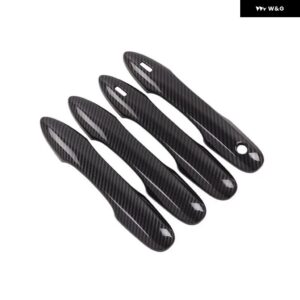 カーボン 車 ドアハンドル カバー ボウル トリム ステッカー トヨタ プリウス 50 2016 - 20 XW50 XW 50 スタイリング アクセサリー - 2 Keyless Entry4