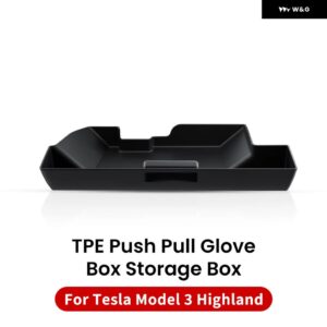 テスラ モデル3 ハイランド セントラ ル コントロール グローブ ボックス 収納 ボックス テスラ モデル3 車用 収納 ボックス 内装 インテリア アクセサリー - Glove Storage Box